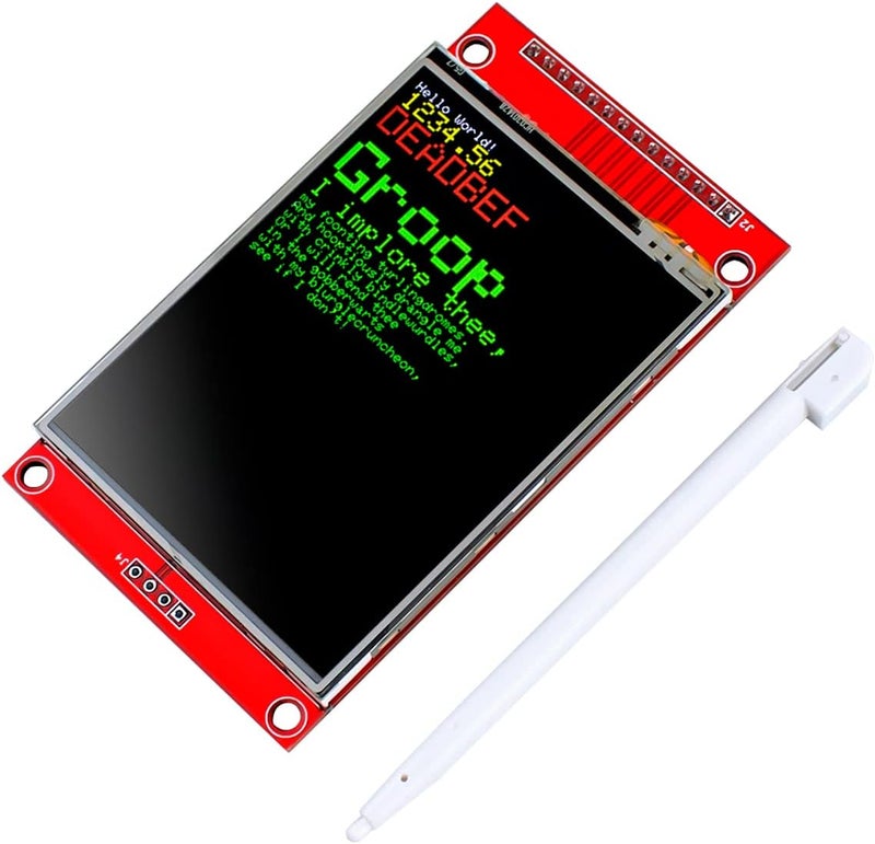Hosyond وحدة عرض شاشة تعمل باللمس TFT LCD بحجم 2.8 بوصة 320x240 SPI تسلسلي ILI9341 مع قلم لمسي متوافق مع لوحة تطوير Arduino R3/Mega2560 - Image 1